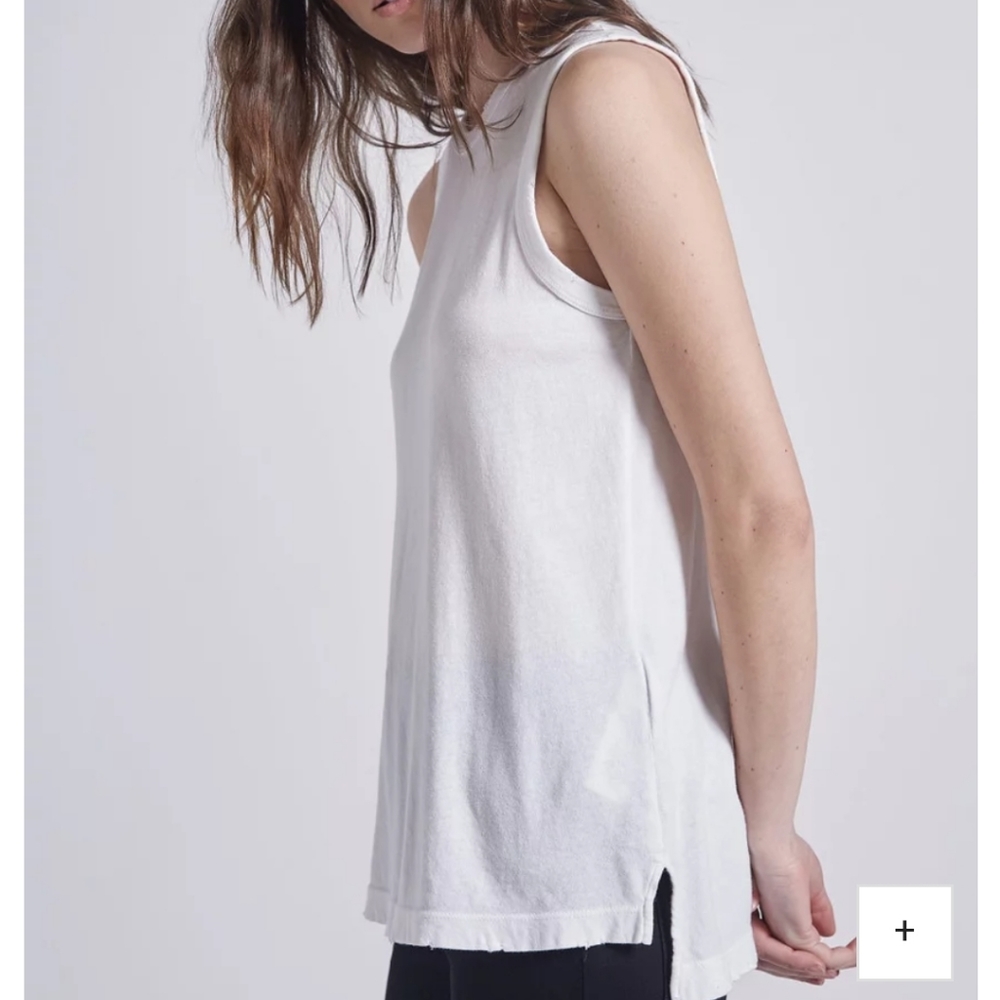 CURRENT/ELLIOTT WHITE COTTON MUSCLE TEE SHIRT NWOT - Picture 5 of 7